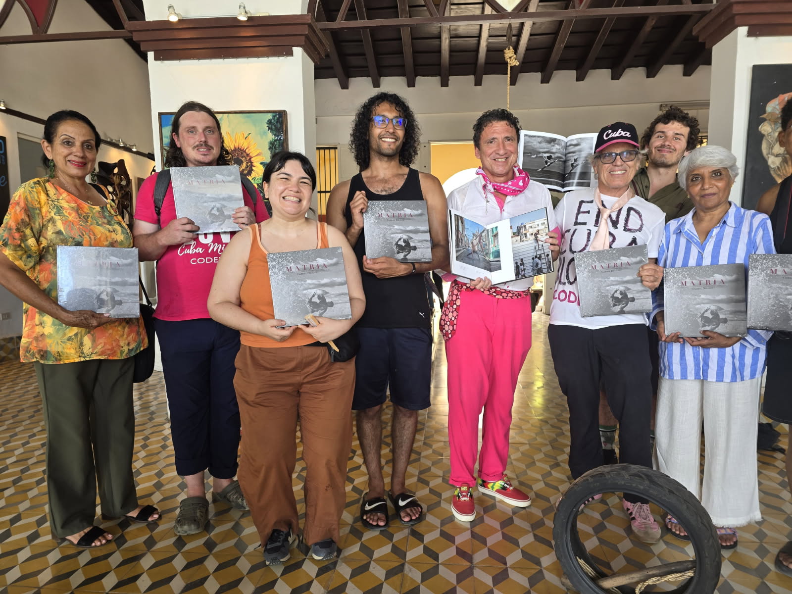 We are all given a copy of a new photography book featuring places in Cuba
